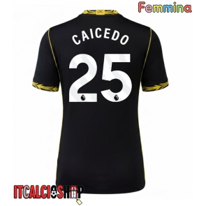 Chelsea Moises Caicedo #25 Seconda Maglia Femmina 2026-27 Manica Corta